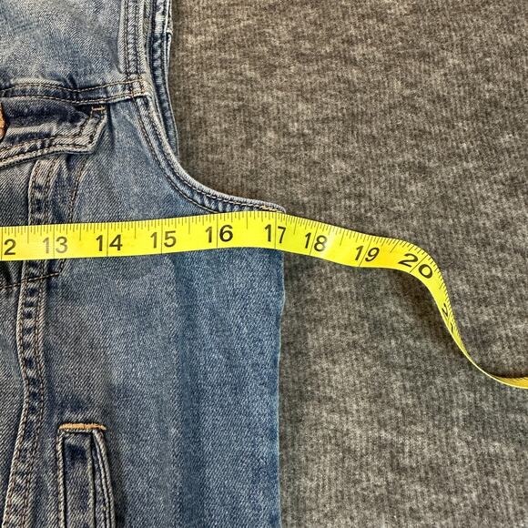 Old Navy Denim Vest Womens Medium Sleeveless 100% Cotton Button Front Vintage - Picture 7 of 12